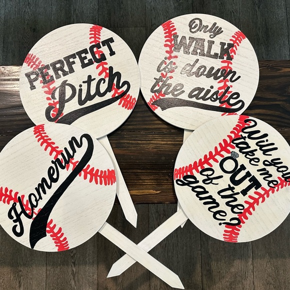 Baseball Themed Party Fan Decorations - Picture 1 of 1